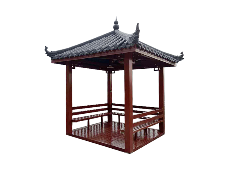 玻璃钢仿木廊亭