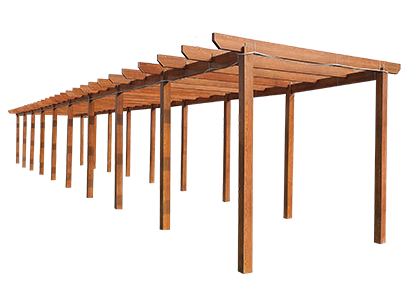 玻璃钢仿木葡萄架